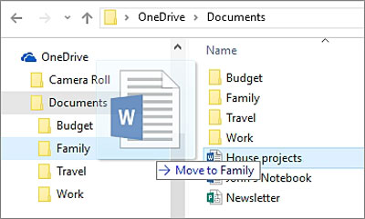 move files to onedrive
