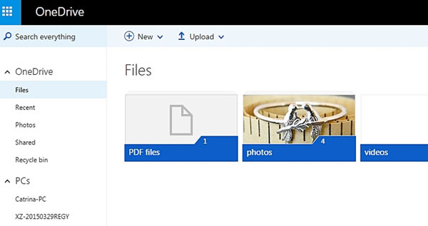 backup files to onedrive with website