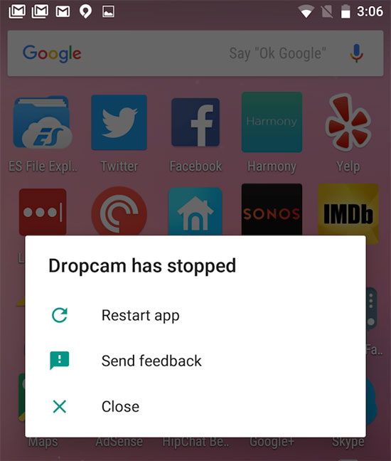 how to fix android apps keep crashing issue
