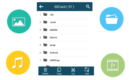 manage sd card files