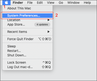 click system preferences on mac
