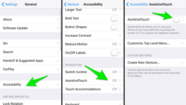 enable assistive touch on iphone
