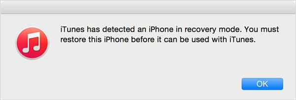 itunes detects iphone