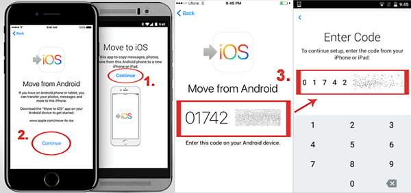 send video from android to iphone via move to ios