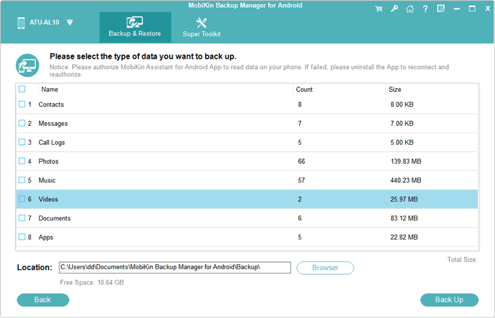 preview and choose motorola contacts