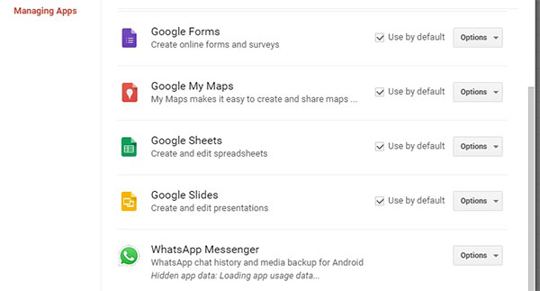 how to find whatsapp messages in google drive