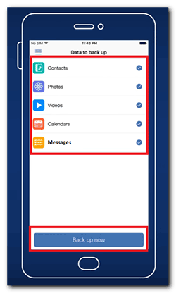 back up calendar on android with acronis true image mobile