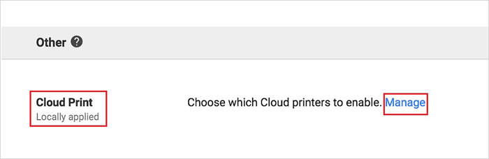 how to print contact list from android using google cloud print