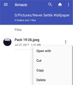 how to transfer photos to sd card on android with amaze file manager