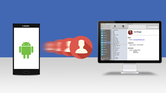 back up android contacts to mac