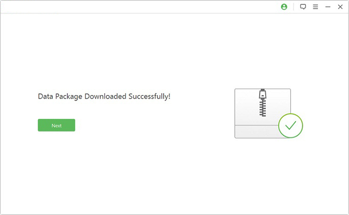 download data package successfully