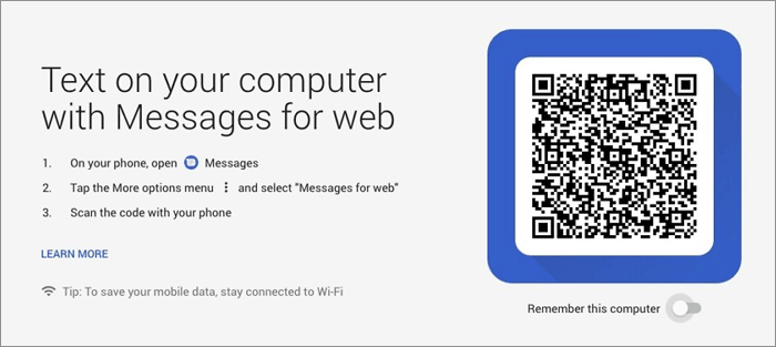 print out text messages from android by google messages web