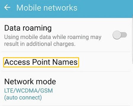 check apn settings on android