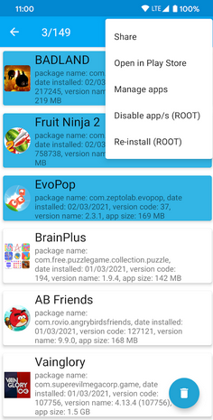 android app manager like app manager