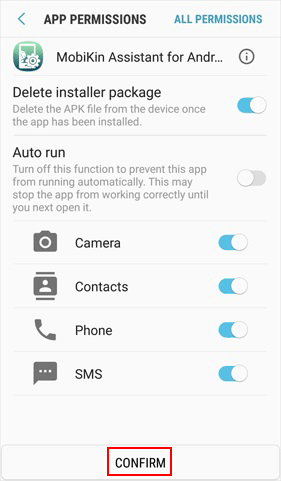 grant app permissions