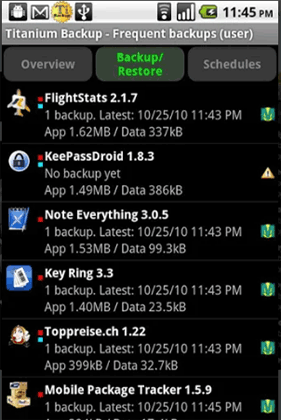 backup apps on android phone with titanium backup