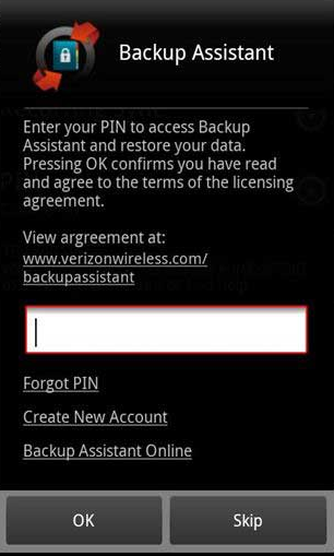 back up moto to verizon backup assistant