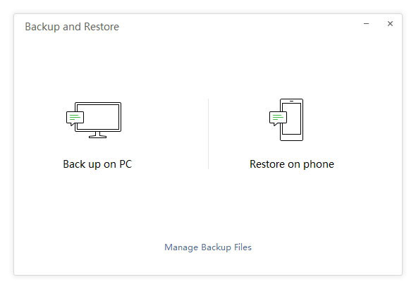 tap the restore on phone option