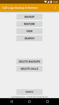 back up call logs on android with call logs backup and restore