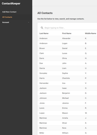 opencontacts alternative like contactkeeper