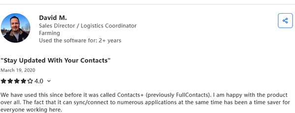 contacts plus review from capterra