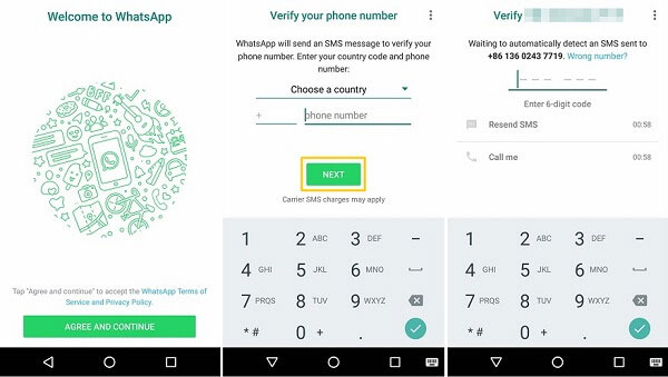 recover whatsapp account from old device directly