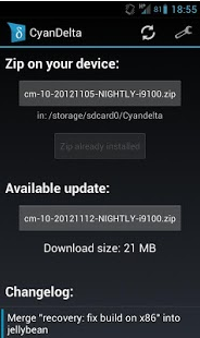 android rom manager like cyandelta updater