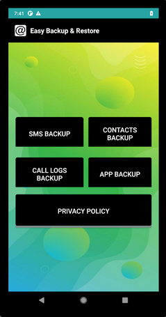 back up tecno contacts via easy backup restore