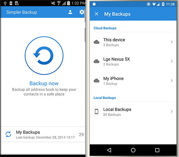 contact backup app for android like contacts backup and restore