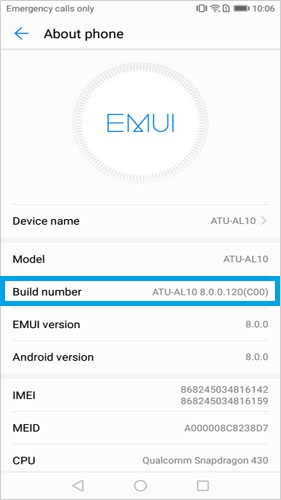 open usb debugging on huawei mate 3