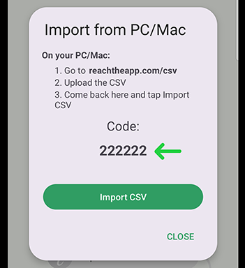 import csv contacts to android manually