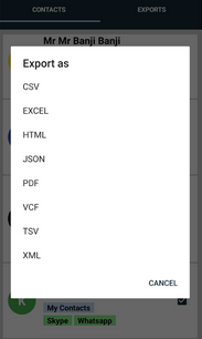 export oneplus contacts to excel sheet with export contacts