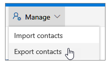 export contacts from outlook to excel with outlook web