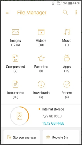 how to remove pictures from phone via file manager