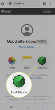 use find my iphone on android