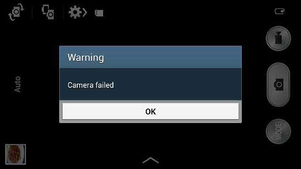 how to fix camera failed on samsung 