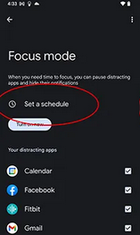 turn on focus mode