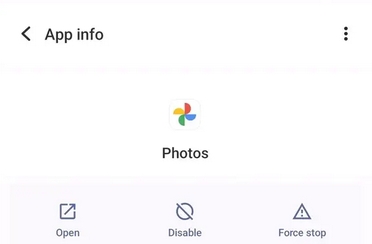 force quit google photos