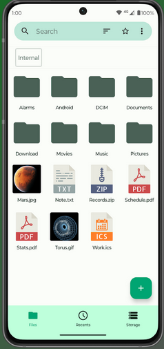 files by google alternative like fossify file manager