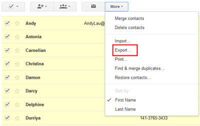 sync android contacts with gmail