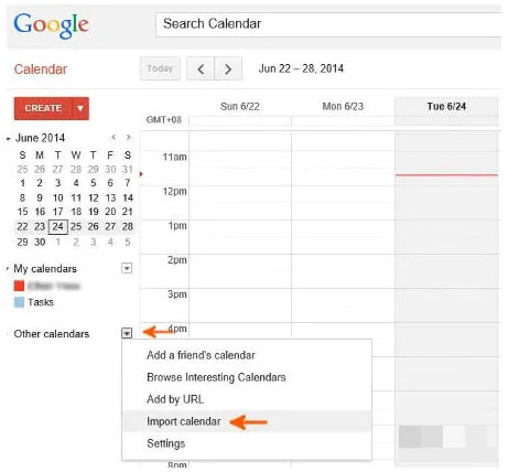 access icloud contacts and calendars from android