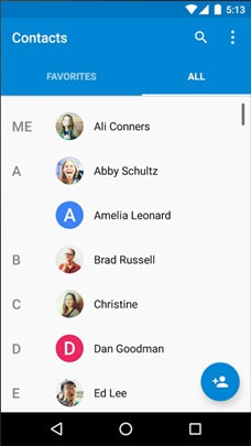 android contacts manager app like google contacts