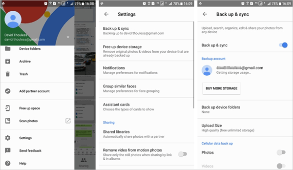 backup android phone to mac with google drive