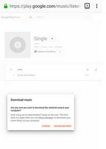 download music to lg from the webpage of google play music