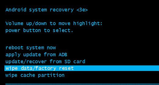 reset infinix phone via recovery mode