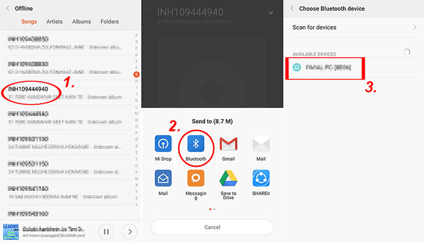 transfer files from lenovo to pc via bluetooth