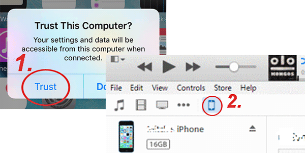 transfer music from iphone to computer via itunes