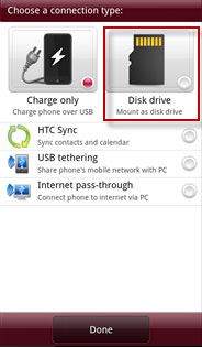 how to move data from htc to mac manually