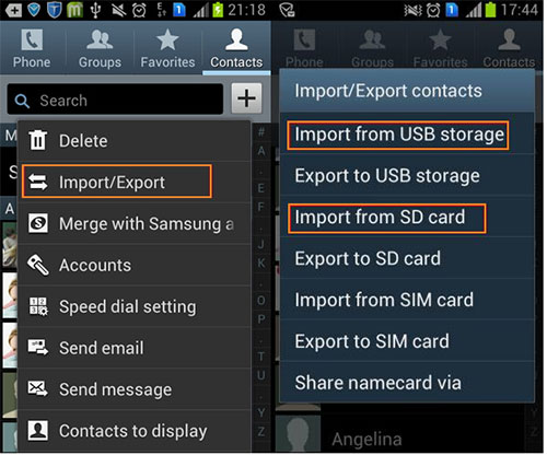 copy contacts from iphone to android with sim card