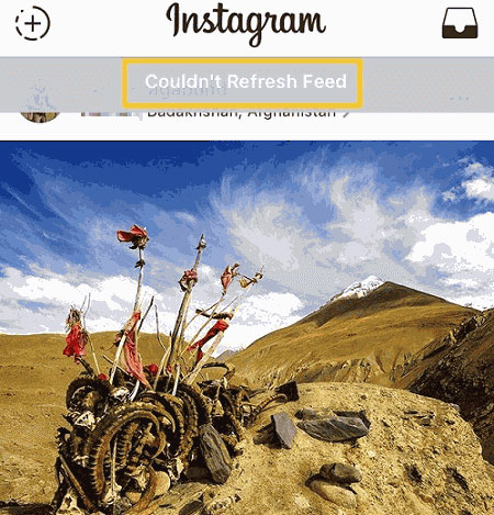 fix instagram could not refresh feed issue